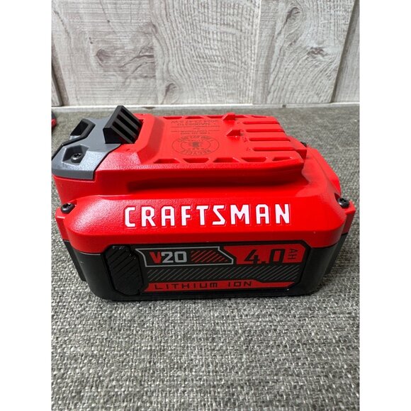 Genuine Craftsman V20 4.0Ah Lithium Ion Battery & Charger Set - Picture 4 of 6